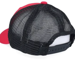 Kids Toddler Little Rockstar Scarlet/Black Trucker - Kiddo Cap