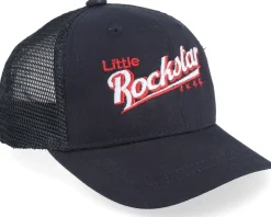 Kids Toddler Little Rockstar Black Trucker - Kiddo Cap