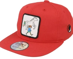 Kids Toddler Pippi The Horse Red Snapback - Pippi Longstocking