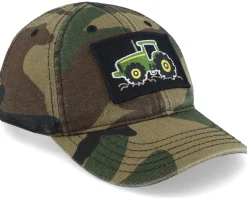 Kids Toddler Tractor Patch Camouflage Dad Cap - John Deere