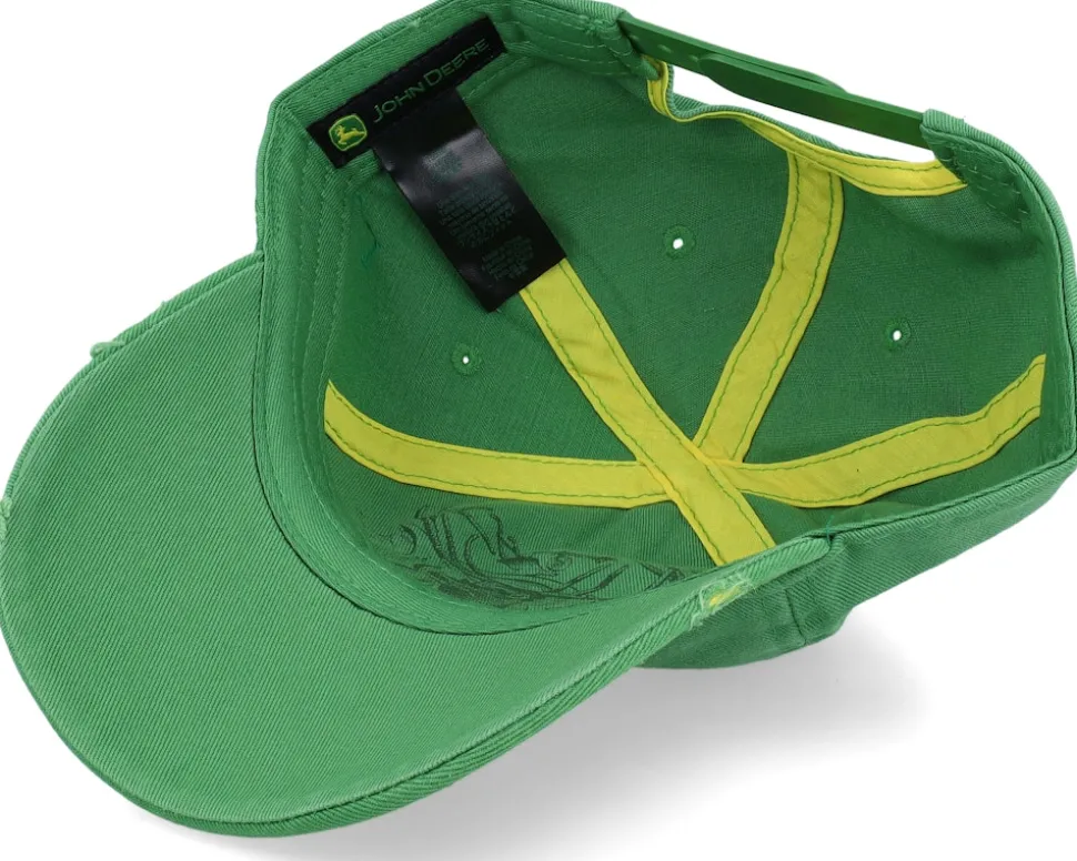 Kids Toddler Vintage Look Green Dad Cap - John Deere