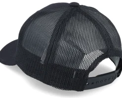 Kids Tractor And Clouds Patch Light Black Trucker - Kiddo Cap