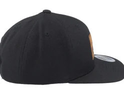 Kids Tractor Engraved Patch Black Snapback - Kiddo Cap