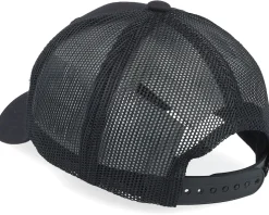 Kids Tractor Outline Black/Black Trucker - Kiddo Cap