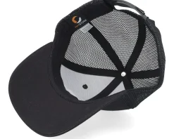 Kids Tractor Outline Black/Black Trucker - Kiddo Cap