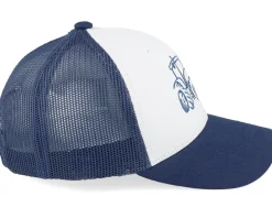 Kids Tractor Outline White/Navy Trucker - Kiddo Cap