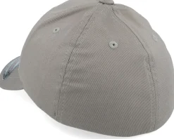 Kids Tractor Outline Wooly Combed Grey Flexfit - Kiddo Cap