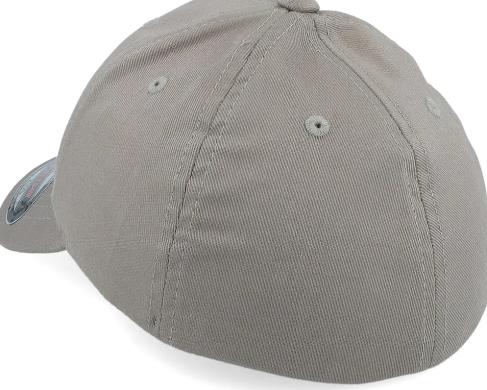 Kids Tractor Outline Wooly Combed Grey Flexfit - Kiddo Cap