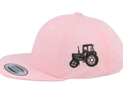 Kids Tractor Side Pink Snapback - Kiddo Cap