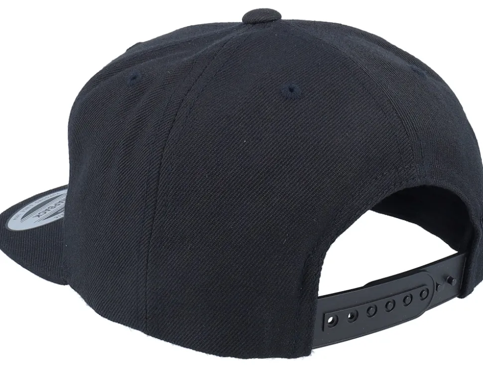 Kids T-rex Dino Brown Patch Black Snapback - Kiddo Cap