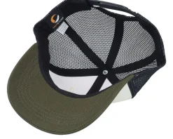 Kids T-rex Dino Brown Round Patch Ivory /Black/Mash Trucker - Kiddo Cap