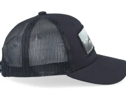 Kids T-rex Dino Patch Black Trucker - Kiddo Cap