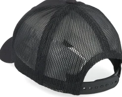 Kids T-rex Orange Patch Black Trucker - Kiddo Cap