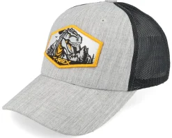 Kids T-rex Orange Patch Ivory/Black/Dark Mesh - Kiddo Cap