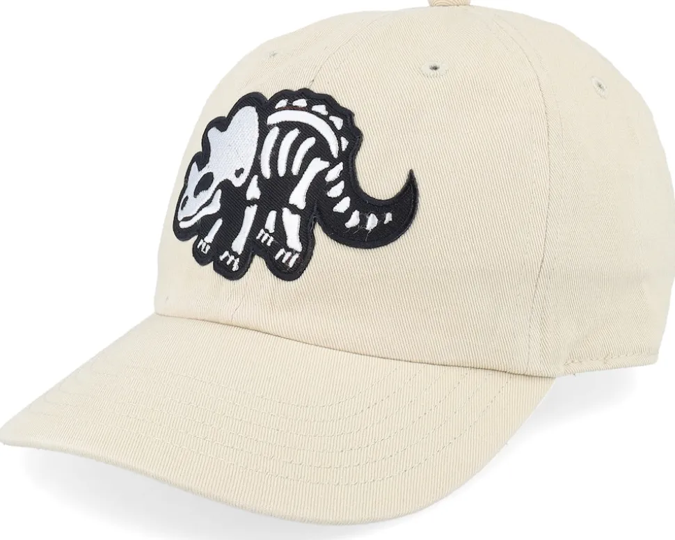 Kids Triceratops Skeleton Patch Stone Dad Cap - Kiddo Cap