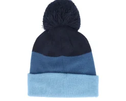 Kids Tricolor True Indigo Toque & Fleece Pom - Headster