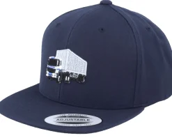 Kids Truck Container Navy Snapback - Kiddo Cap