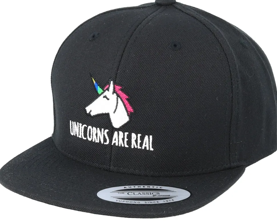 Kids Unicorn Are Real Black Snapback - Unicorns
