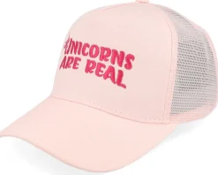 Kids Unicorns Are Real Pastel Pink/Pastel Pink A-frame Trucker - Unicorns