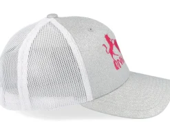 Kids Unicorns Heart Silver Glitter/White Trucker - Unicorns
