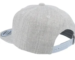 Kids Valter Engraved Patch Heather Grey Snapback - Kiddo Cap