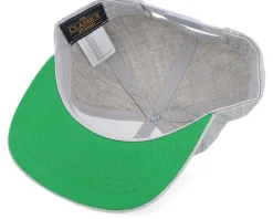 Kids Valter Engraved Patch Heather Grey Snapback - Kiddo Cap