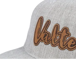 Kids Valter Engraved Patch Heather Grey Snapback - Kiddo Cap