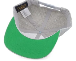 Kids Vera Engraved Patch Heather Grey Snapback - Kiddo Cap