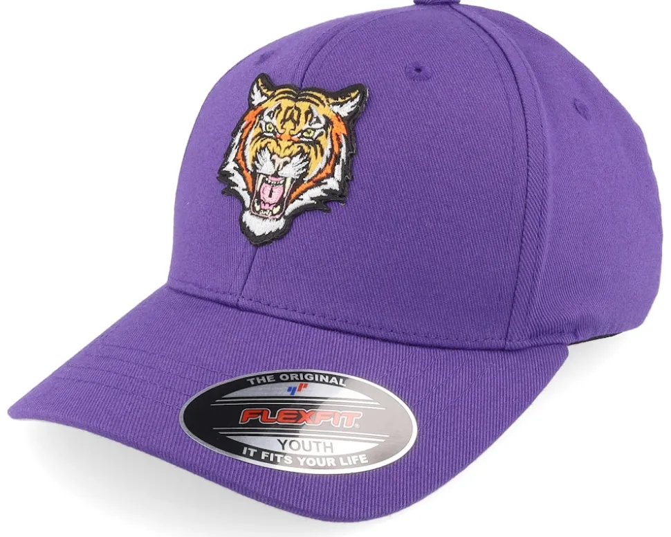 Kids Vicious Tiger Purple Flexfit - Kiddo Cap