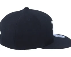 Kids W Letter 3D Black Snapback - Kiddo Cap