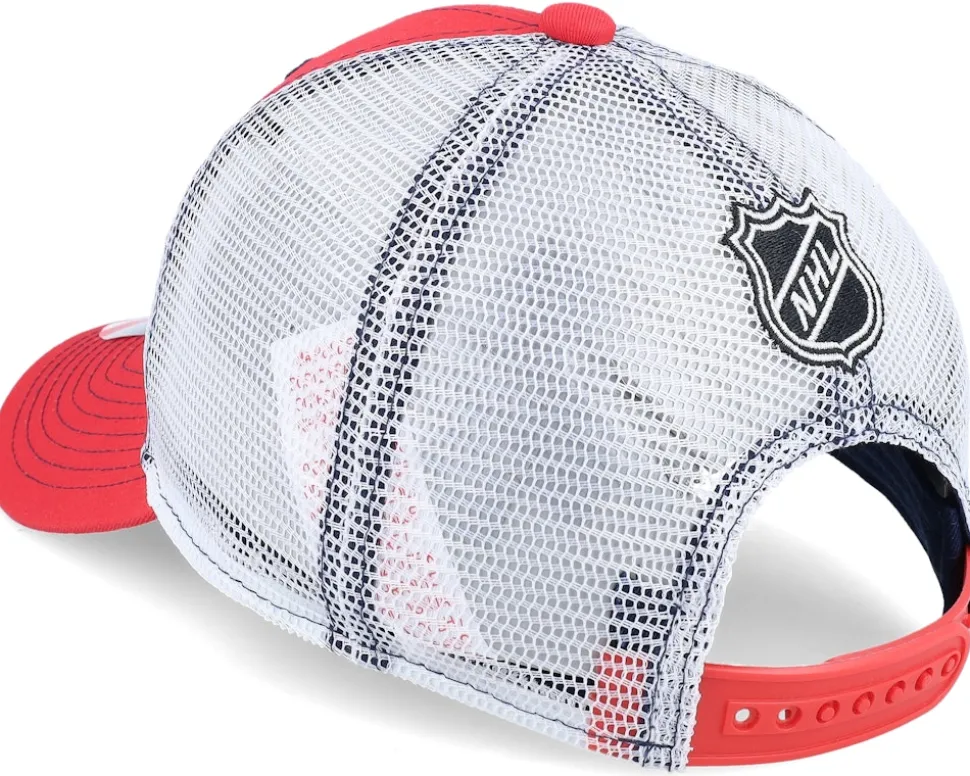 Kids Washington Capitals Lockup Meshback Red/White Trucker - Outerstuff