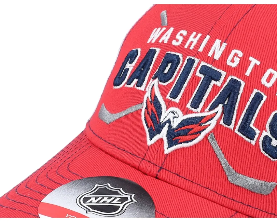 Kids Washington Capitals Lockup Meshback Red/White Trucker - Outerstuff