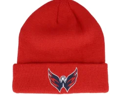 Kids Washington Capitals Knit Beanie Red Cuff - Outerstuff