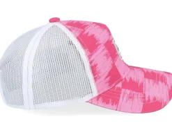 Kids Whaler Cott. Mesh Check Yourself Raspberry A-Frame Trucker - Herschel