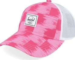 Kids Whaler Cott. Mesh Check Yourself Raspberry A-Frame Trucker - Herschel