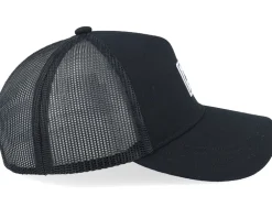 Kids Whaler Cotton Mesh Cap Black Trucker - Herschel