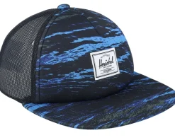 Kids Whaler Mesh Cap Dune Waves Trucker - Herschel