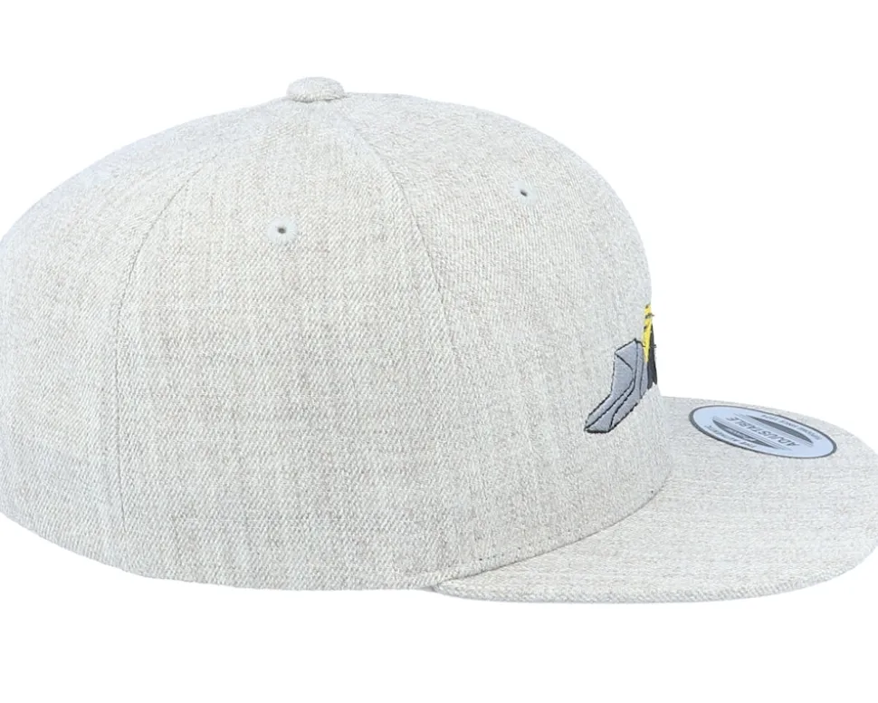 Kids Wheel Loader Heather Grey Snapback - Kiddo Cap