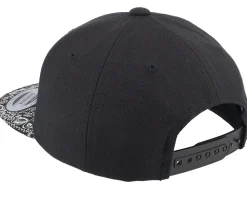 Kids White Wolf Black/Paisley Snapback - Kiddo Cap