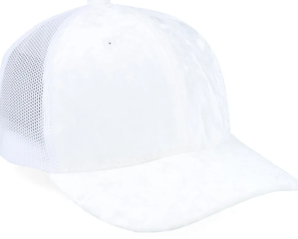 Kids White/White Velvet Trucker - Equip