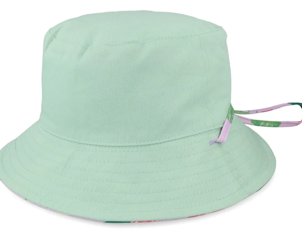 Kids Wild Hibiscus Pink Hat Bucket - Headster