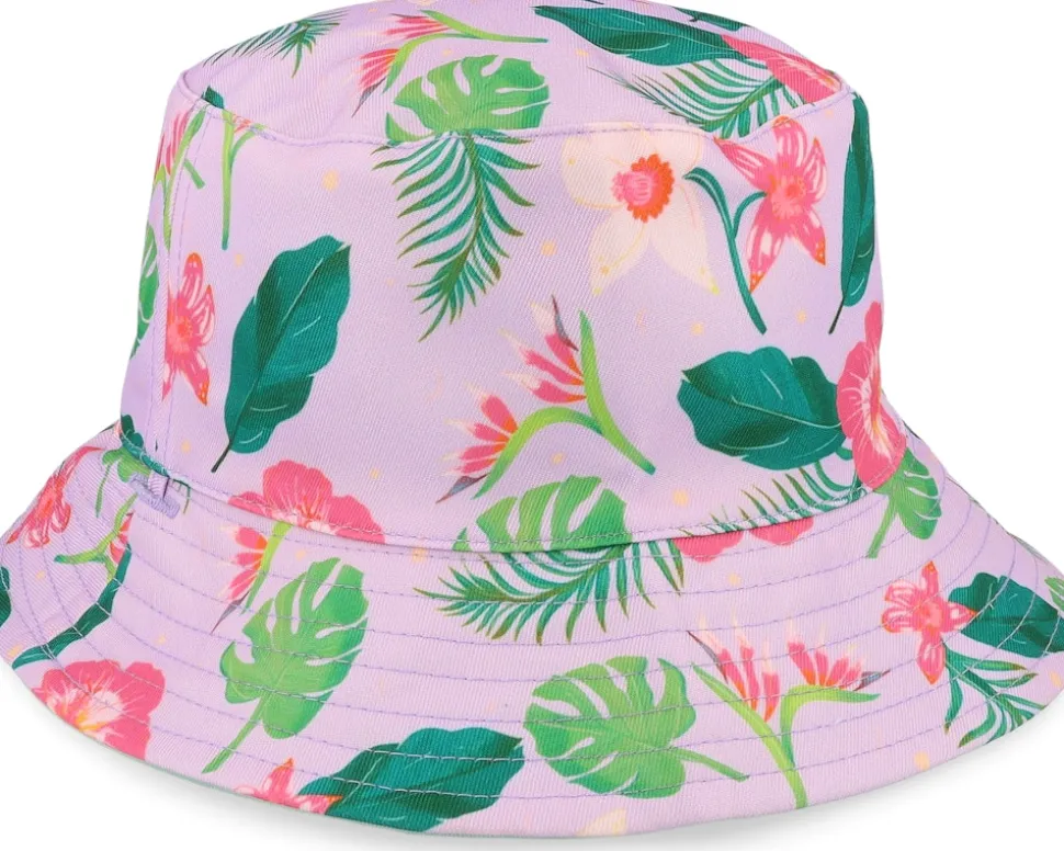 Kids Wild Hibiscus Pink Hat Bucket - Headster