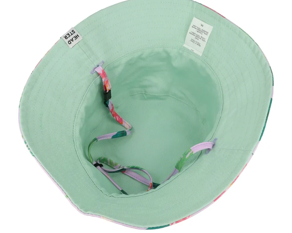 Kids Wild Hibiscus Pink Hat Bucket - Headster