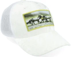 Kids Wild Horses Velvet White Trucker - Calza Pennello
