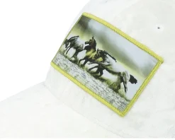 Kids Wild Horses Velvet White Trucker - Calza Pennello