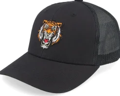 Kids Wild Tiger Black Trucker - Kiddo Cap