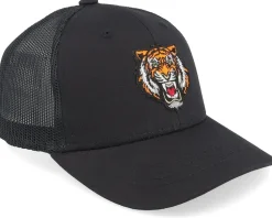 Kids Wild Tiger Black Trucker - Kiddo Cap