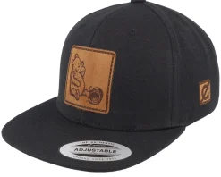 Kids Winnie Honey Black Snapback - Public Domain