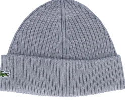 Kids Wool Beanie Grey Cuff - Lacoste