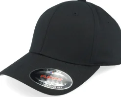 Kids Wooly Combed Black Flexfit - Flexfit